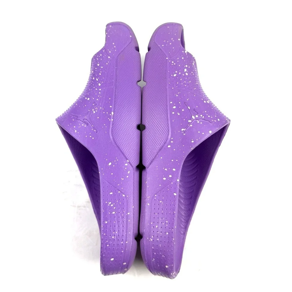 Jordan Nike‎ Post Slides Womens 8 Purple Foam Sandal Slip On Shoes Beach Travel